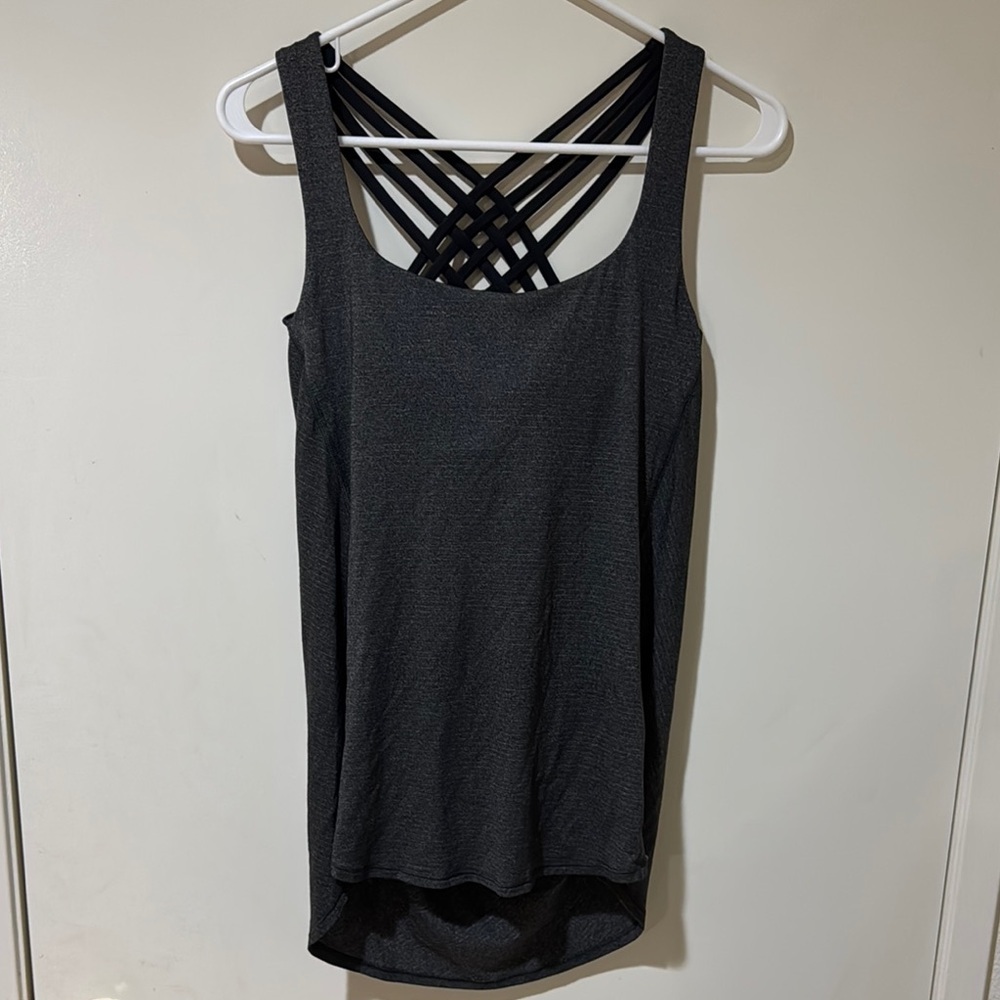 Lululemon Wild TankHeathered Black / Black